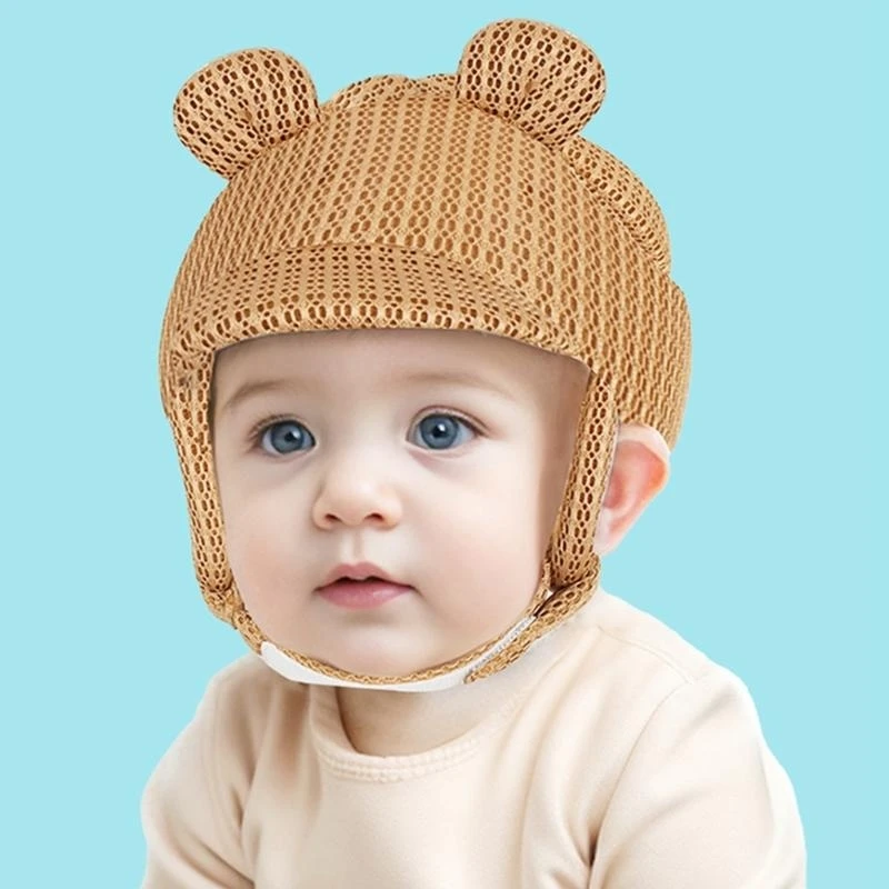 

Q81A Travel Friendly Baby Head Safety Caps Breathable Baby Headgear Head Protective Hat with Comfortable fit Daily