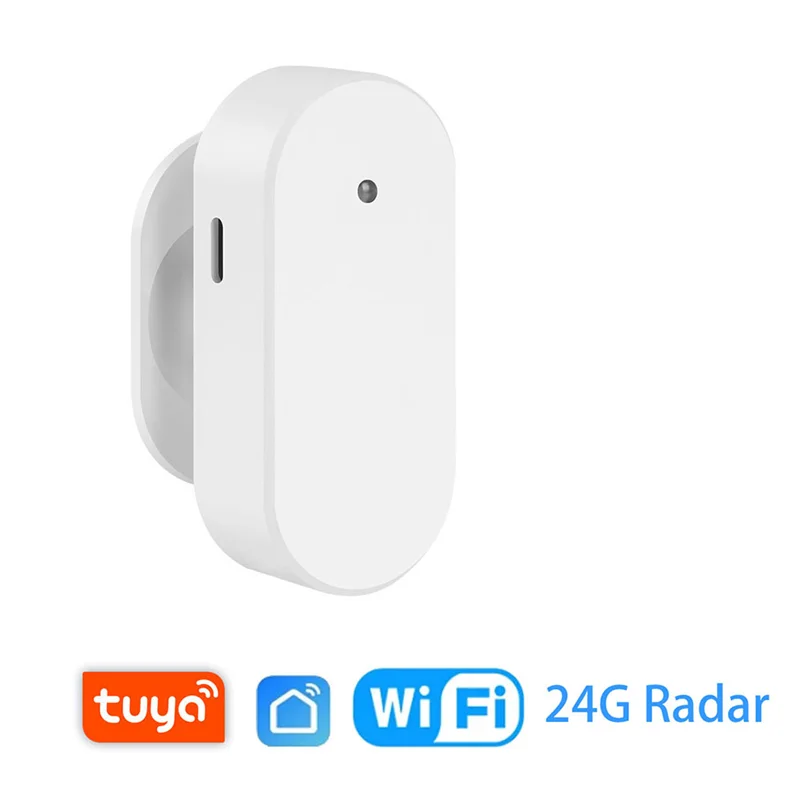 A43M Tuya Wifi 24G ملليمتر موجة كاشف الوجود البشري 24G مستشعر الوجود البشري أجهزة استشعار الحركة المنزل الذكي