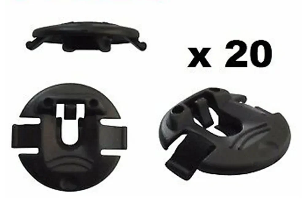 20 sztuk czarnych plastikowych elementów złącznych Nit Klipsy Samochodowe Zderzak Panel Drzwi Błotnik Klipsy Utrwalacz 4F 0825429 A For-Audi