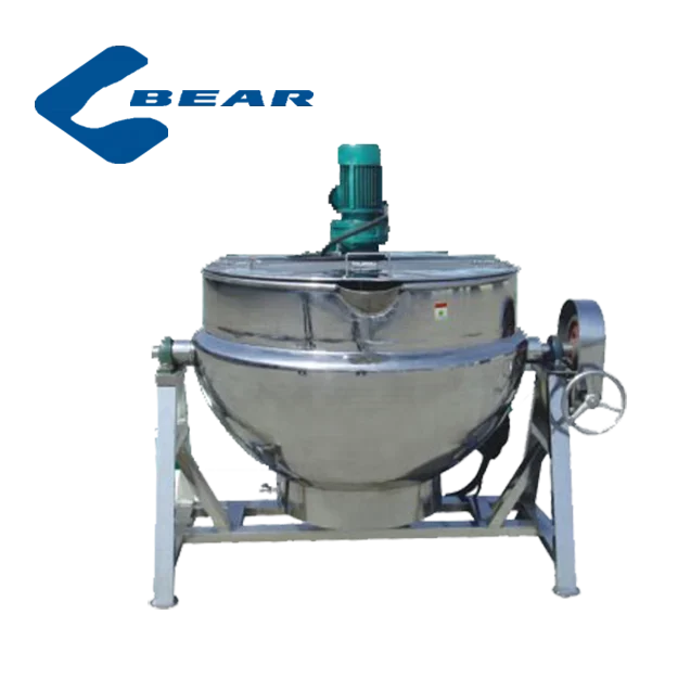 

High quality 50 liter jacketed pot caudron 500 liter steam jacketed cooking kettle for soup