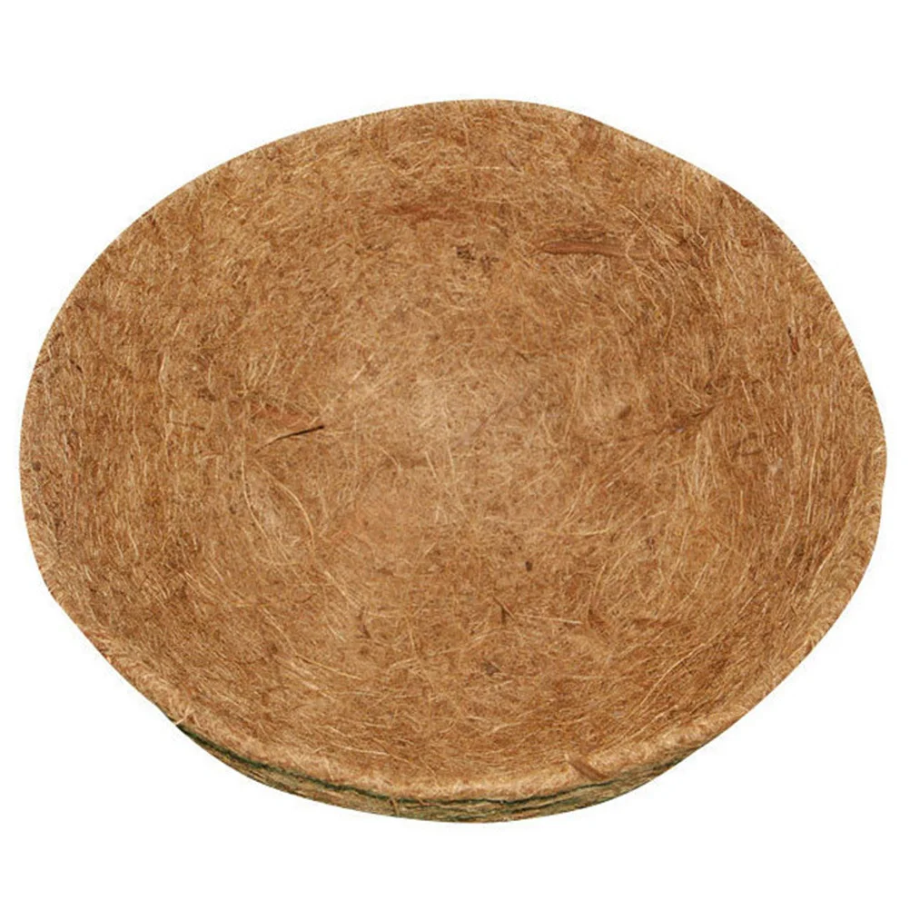 Revestimiento de fibra de coco, cesta de flores colgante, reemplazo, revestimiento de cesta de plantas de retención de agua transpirable para vegetación
