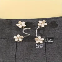 2 Sets of Easy to Clip Flower Waistband Adjustment Buckles - Sewing Free, Detachable, Adjustable Jeans Waist Extension Strap 3