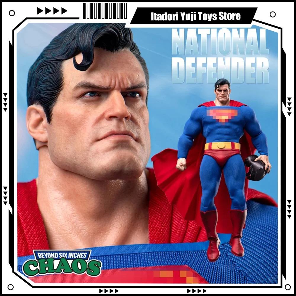 

CHAOS No.001 1/12 SuperMan National Guardian Ambassador Super Hero Full Set 6-inches Action Figure Anime Model Collection Gifts