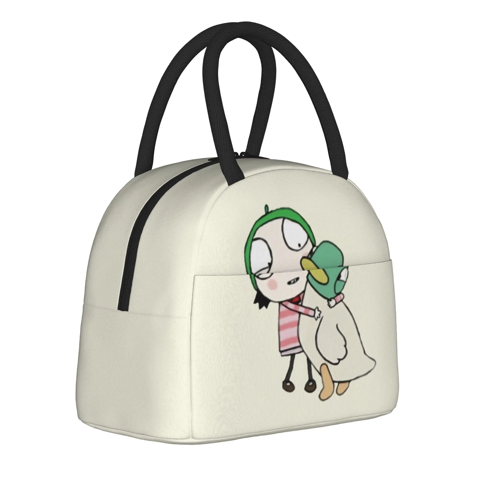 Sarah and duck assorted pack  Insulated Lunch Bags Cooler Bag Reusable,Lunch Container  Leakproof Tote Lunch Box Food Handbag