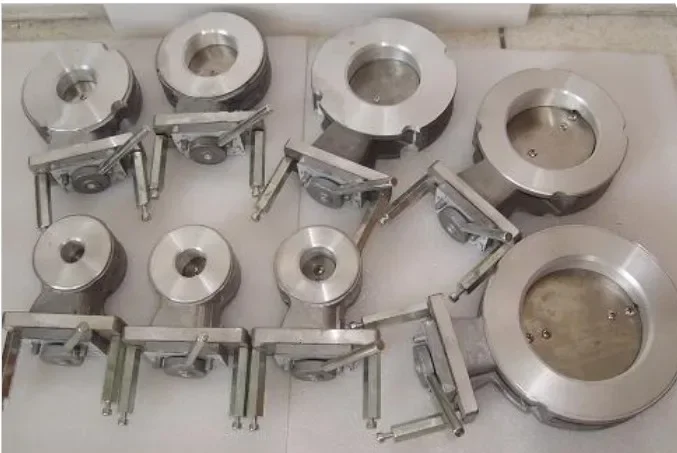 Aluminum alloy wafer butterfly valve, actuator butterfly valve DN25, DN40, DN50, DN65, DN80, DN100