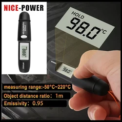 Dt8220 mini infrarot sensor thermometer digitale stift pistole thermisch berührungs los handl aser pyrometer hygrometer ir temp meter