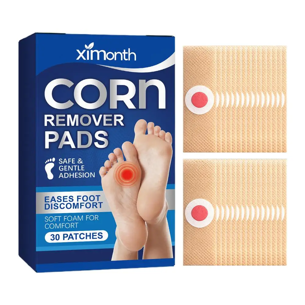 30Pcs Foot Toe Corn And Callus Removers Pads Self-Stick Adhesive Foot Cushion Corn Callus Remover Cushions Foot Care
