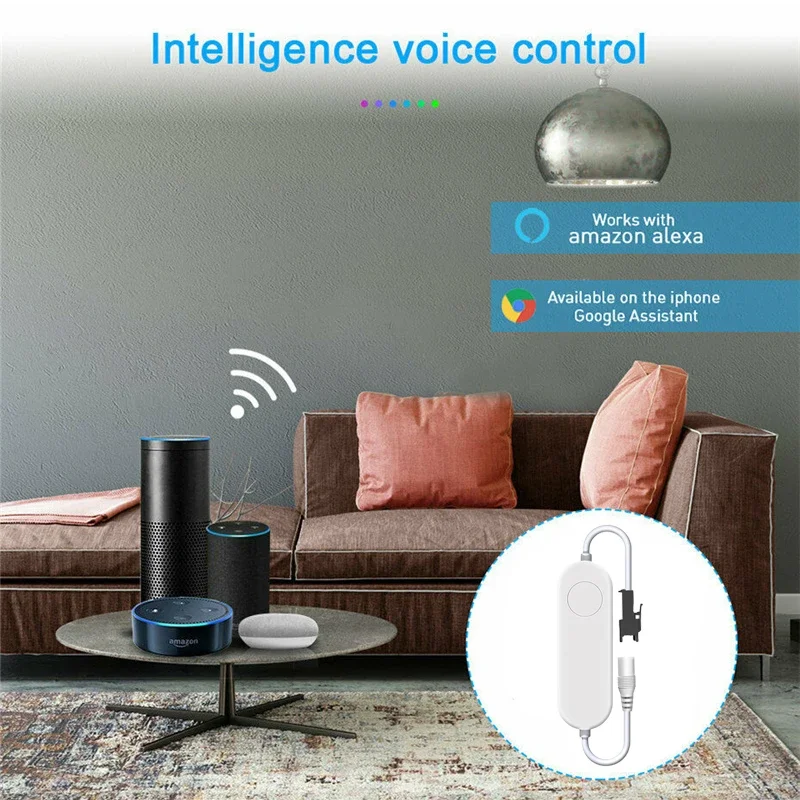 Imagem -06 - Dim- Controlador Adwifi Dimdim1224v Controlador Smartpara Fita Wwork Compatível com Assistant Google Assistente