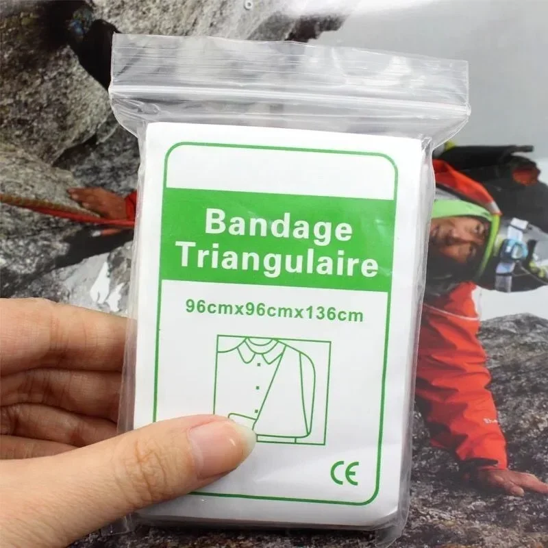 Bandage triangulaire non tissé pour premiers soins, partenaires d'emballage, gaze