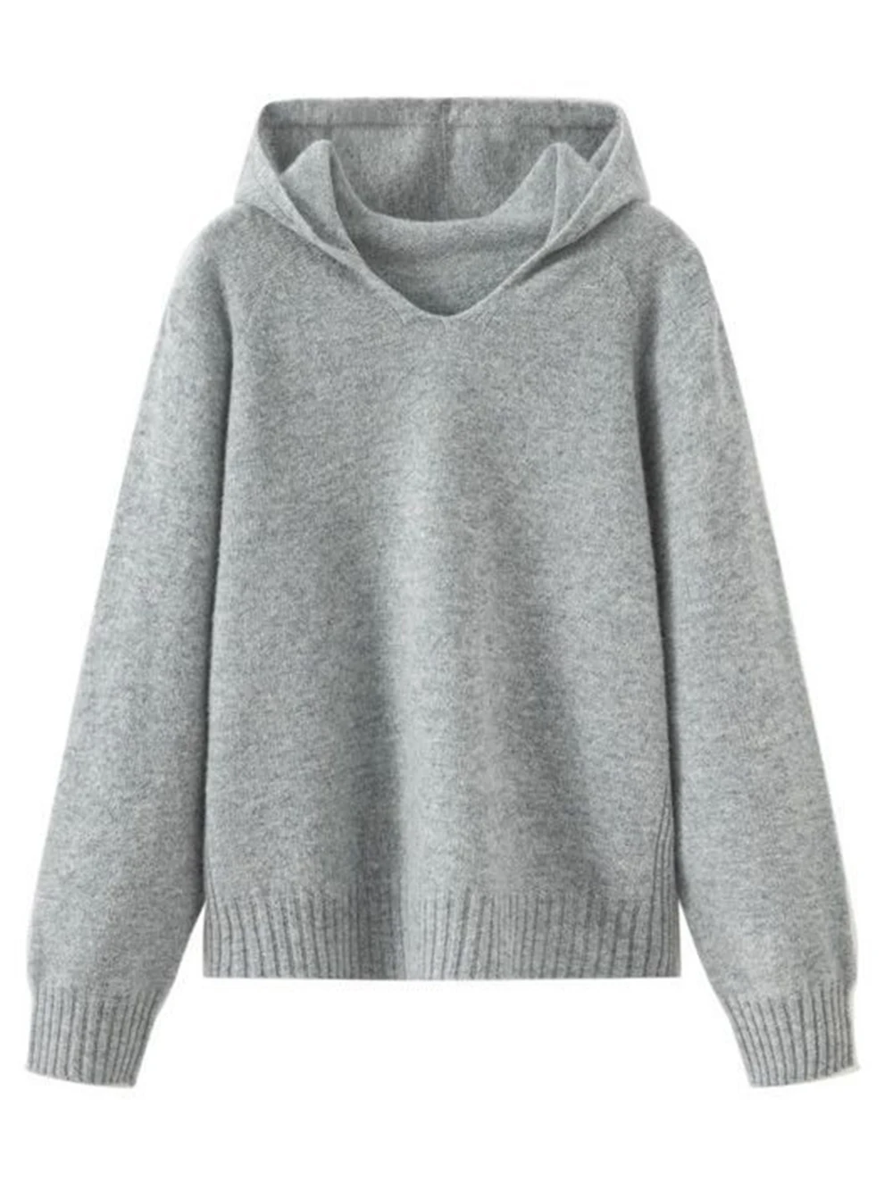 Women Sweaters Cashmere Hoodies Clothes Luxury Fabric Pullovers Ropa De Mujer Ladies Solid Hooded Knitwears Fashion Casual Coats