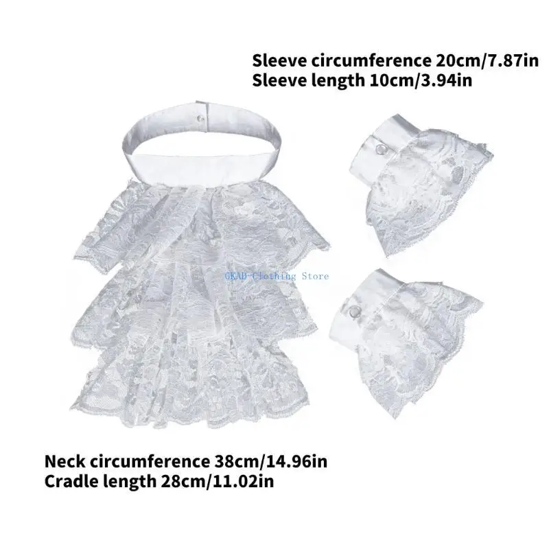 N0PE Elizabethan Styles Nud Wrap Halloween Costume Colonial Ruffled Ruff