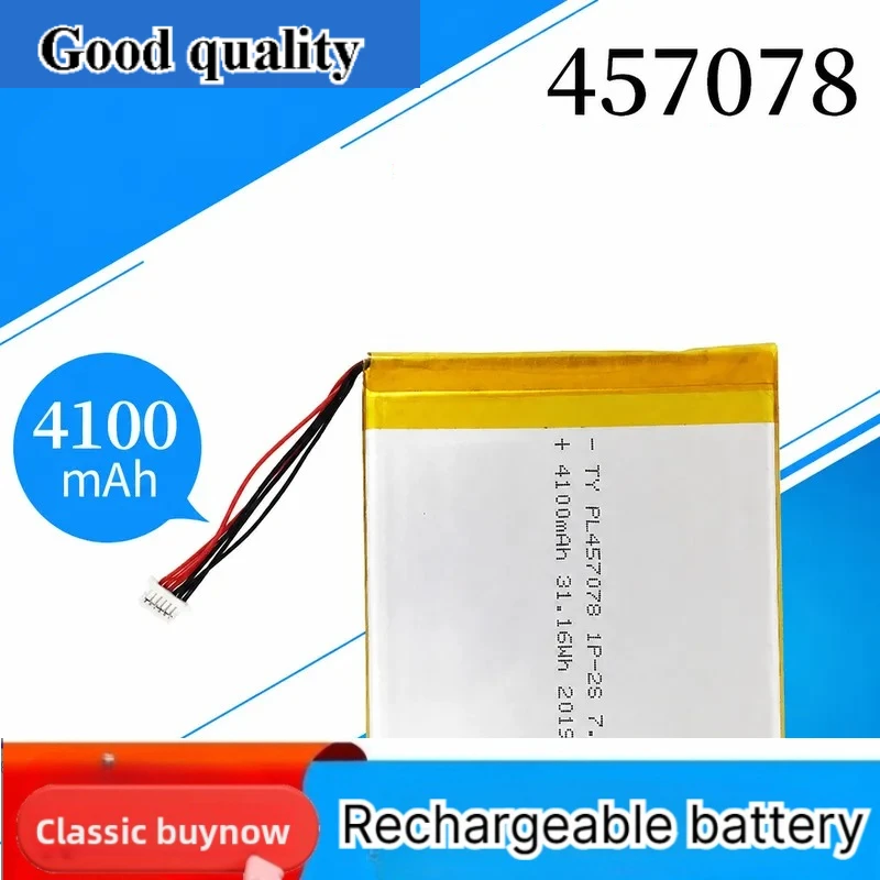 for 457078 Polymer Lithium Battery 4100mAh Large Capacity 3.7V Power Bank for Projector Bluetooth Headset Mobile Power Supply