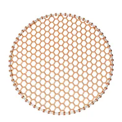 24.5-33CM Diameter Red Copper Round Barbecue Wire Grill Mesh Net with Handle for Picnic Tools Camping Charcoal BBQ