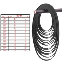 L74B, 4mm ancho, cinturones universales para máquina cinta Cassette, correa plana accionamiento común para