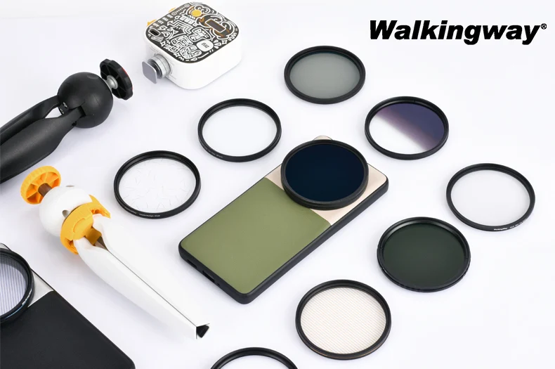 Walking Way 67mm Filters for Xiaomi 13 Ultra Phone Case Phone Filter Kit Mobile Shooting ND CPL Soft Star Flare Close Up Filter