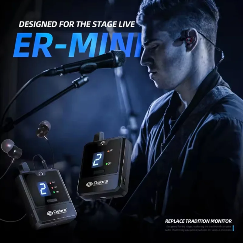 Excellent-DEBRA PROFESSIONAL AUDIO Audio IEM Er-Mini Protable Li-On Rechargeable For Audio Professional Stage Monitoring