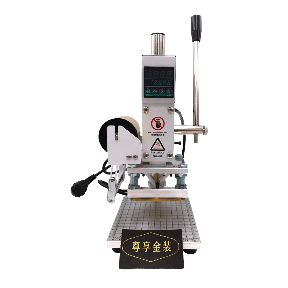 

Factory Digital Manual Logo Embossing Heat Press Hot Foil Stamping Machine For Leather Paper Printing