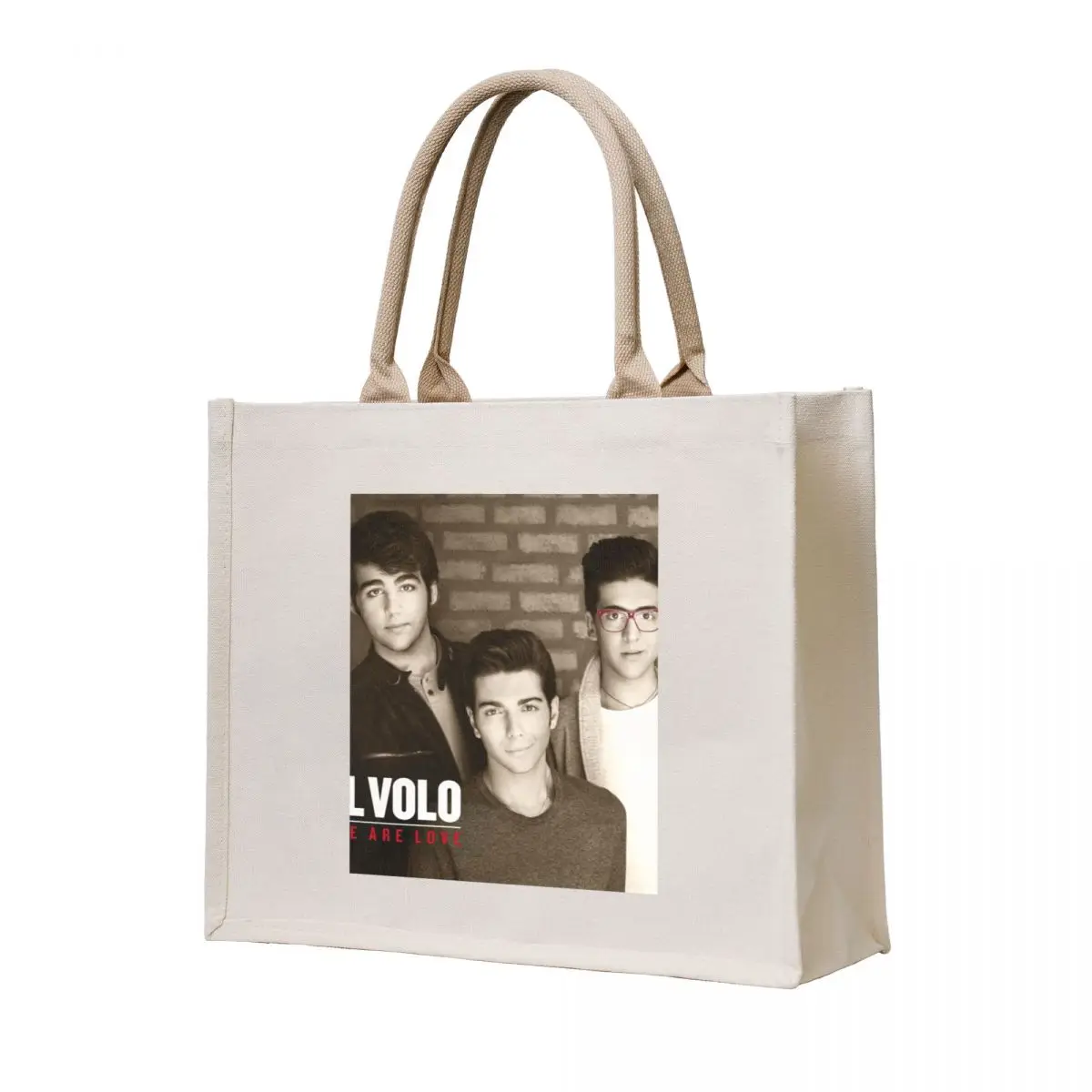 

Il Volo we are love 2 Tote Bag shopping bags foldable Canvas shopping trolley bag the tote bag