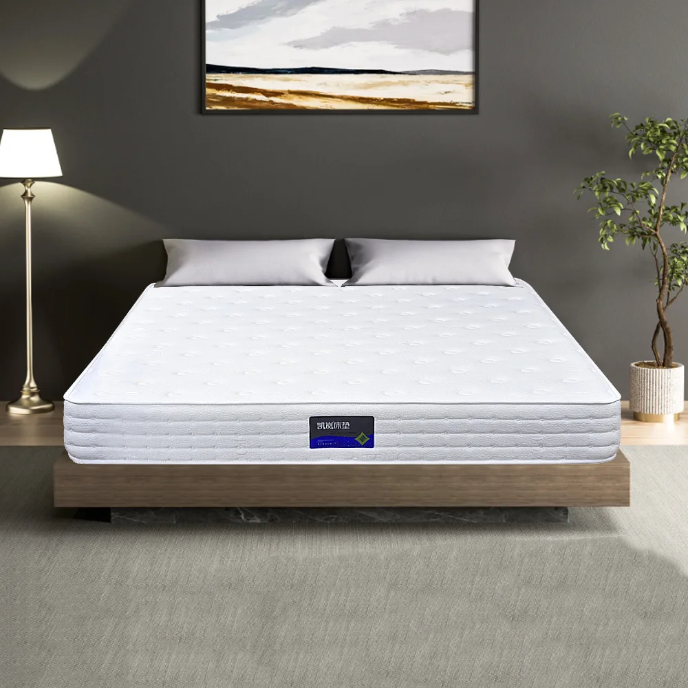 High Quality Compression Wrapped for Knitted Fabric Spring Support Firm Mattress 21cm Thickness Hotel Use Skin Friendly