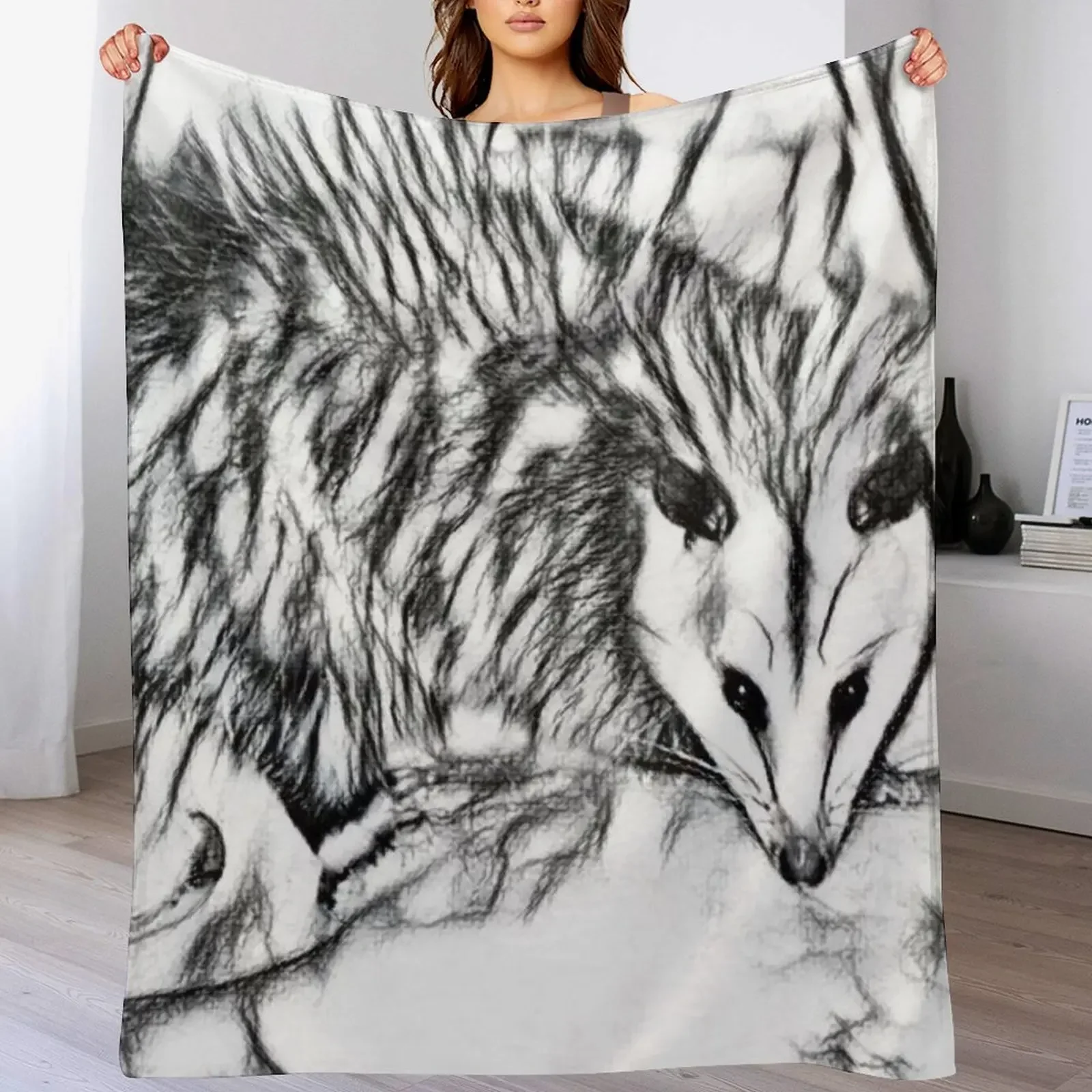

Opossum Throw Blanket Quilt Sleeping Bag Decorative Throw Luxury Blankets