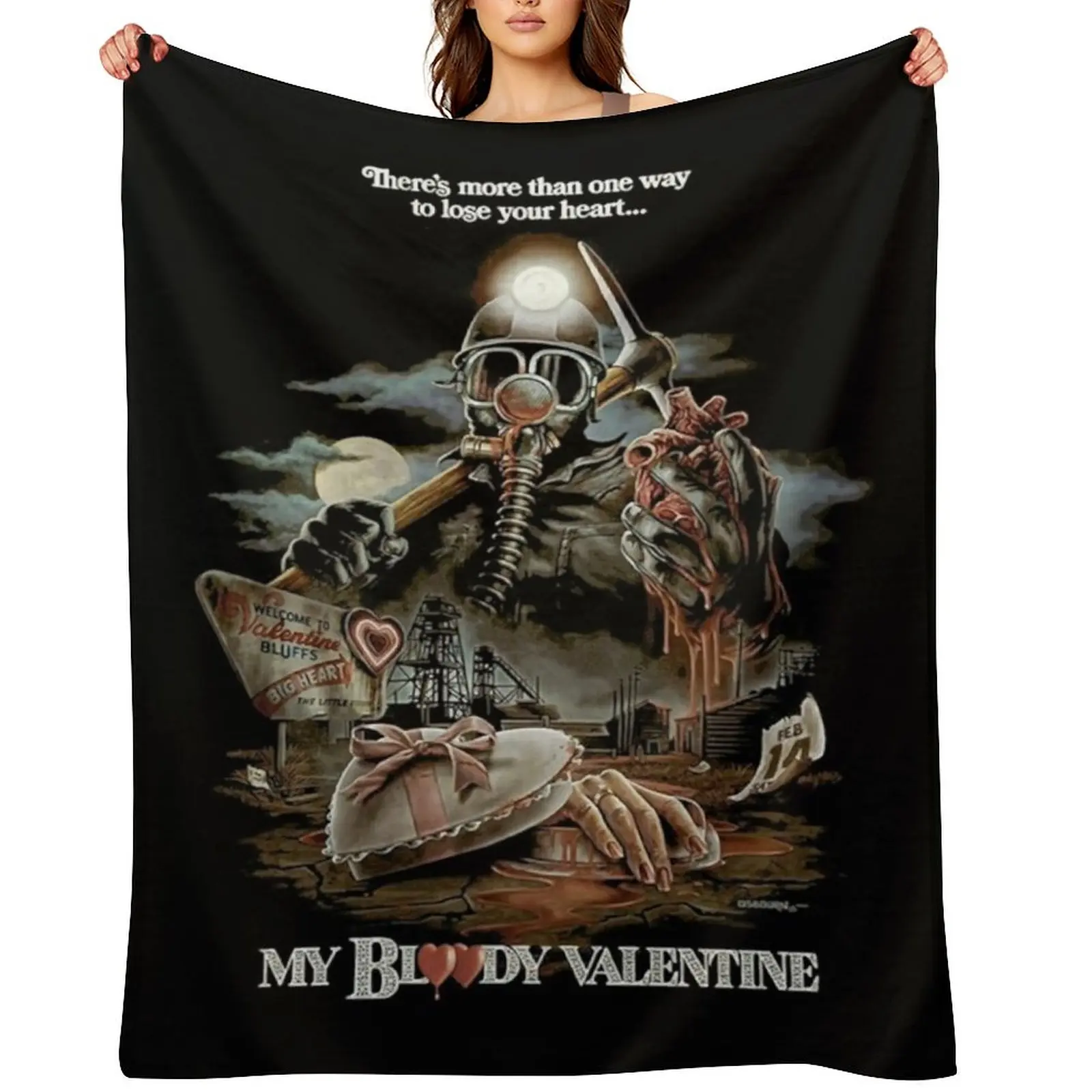 

My Bloody Valentine Essential Throw Blanket Luxury Brand cosplay anime Furrys Hairys Blankets