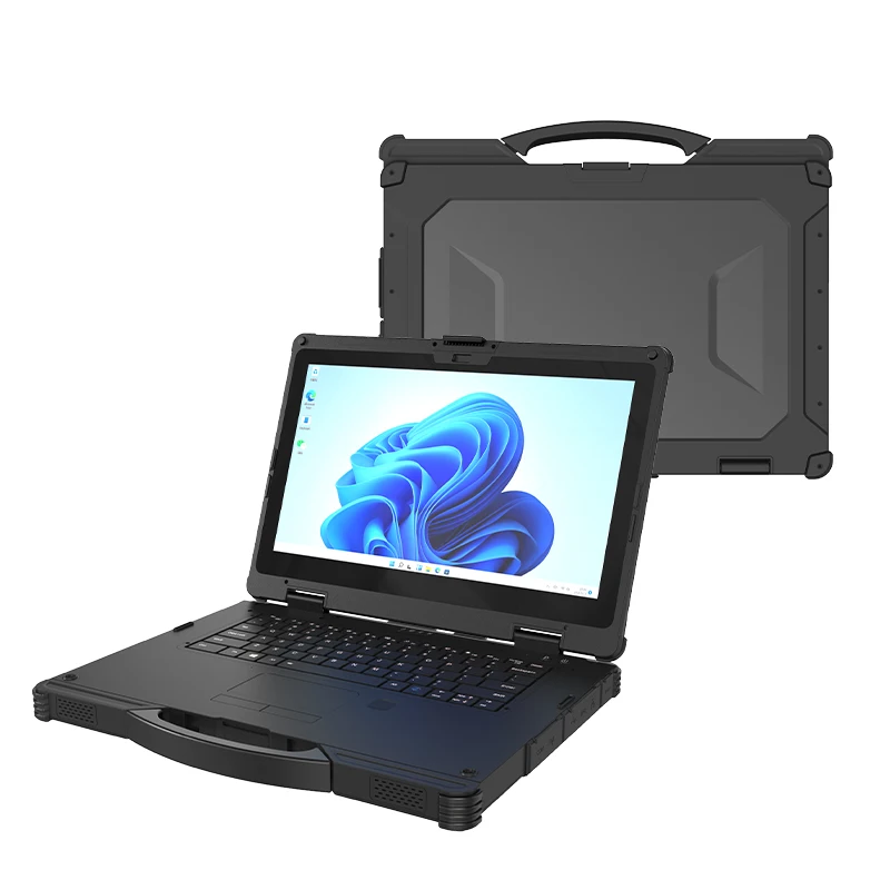 14 Inch Windows 11 Pro IP65 Waterproof Dustproof Laptop Rugged Dustproof Waterproof Fhd  Processor Rugged Laptop