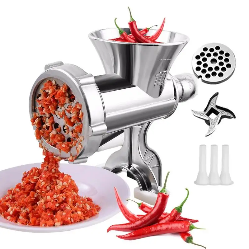 

Kitchen Manual Meat Grinder Multifunction Handheld Hand Crank Meat Mincer Sausage Noodles Grinder Food Grinder