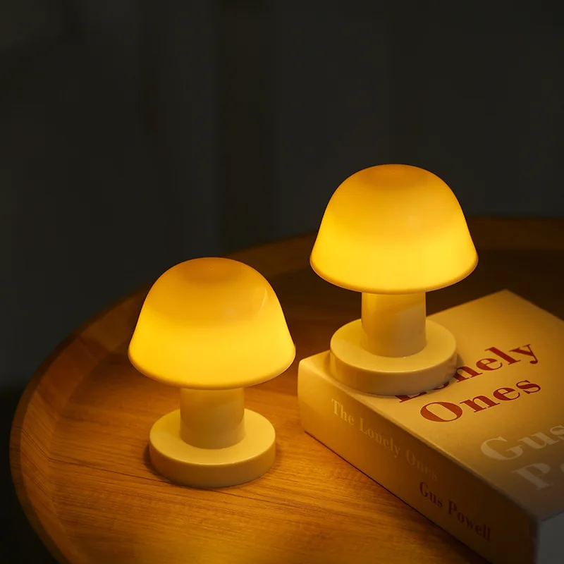 Mini Desktop Sonnenuntergang Nachtlicht Kreative USB-Aufladbare Pilz-LED-Nachtlampe für Kaffeebar Heimdekoration Schlafzimmer – Detail 9