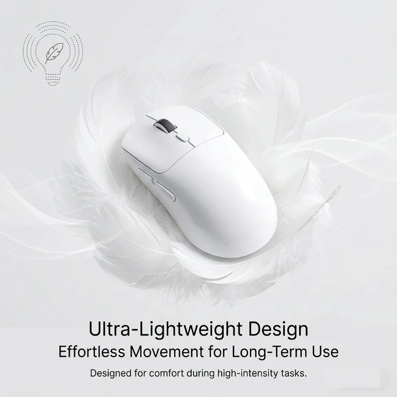 M348 Superlight Gaming Mouse, Bluetooth 2.4G Dual Mode Wireless Mouse, Flagship Chip Sensor, 6 Levels DPI for PC Laptop Office