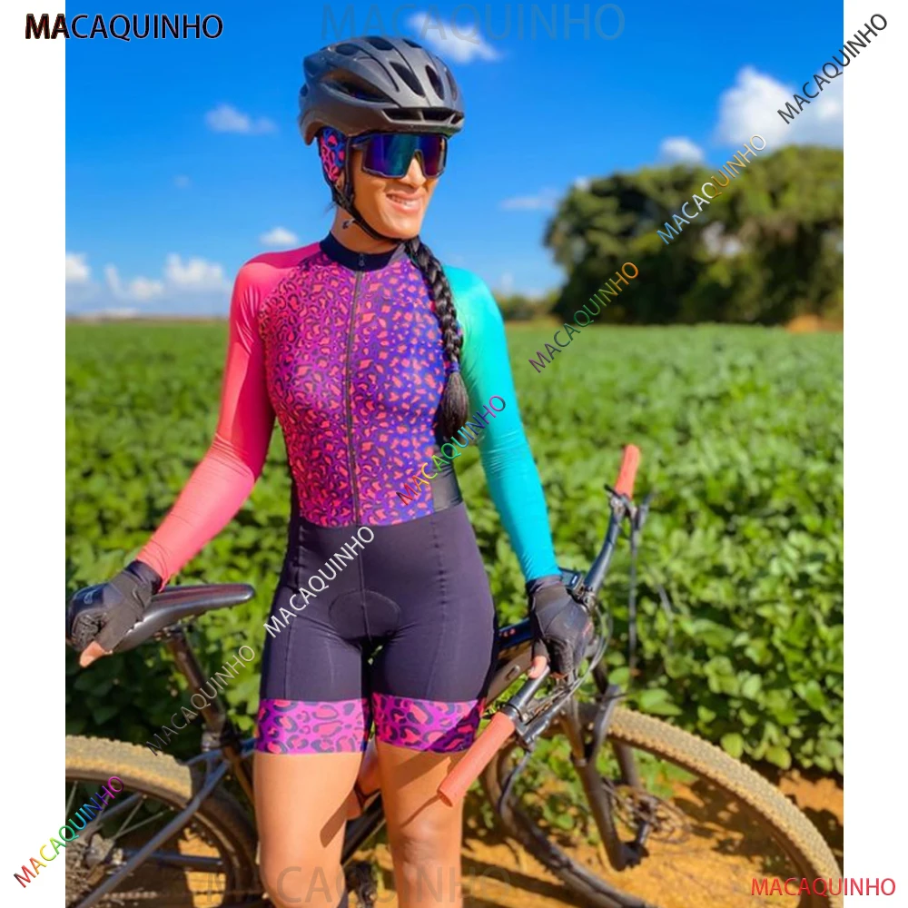 

Free Shipping Offers Women's Clothing Cycling Jumpsuit 2023 Long Sleeve Mountain Biking Triathlon Lycra Sports Suit