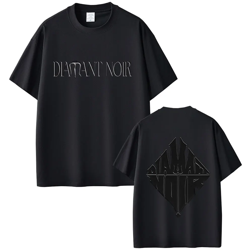Rapper WeRenoi Diamant Noir T-Shirt Muster Sommer Herren Y2K Mode Luxus bequeme Qualität übergroße T-Shirt