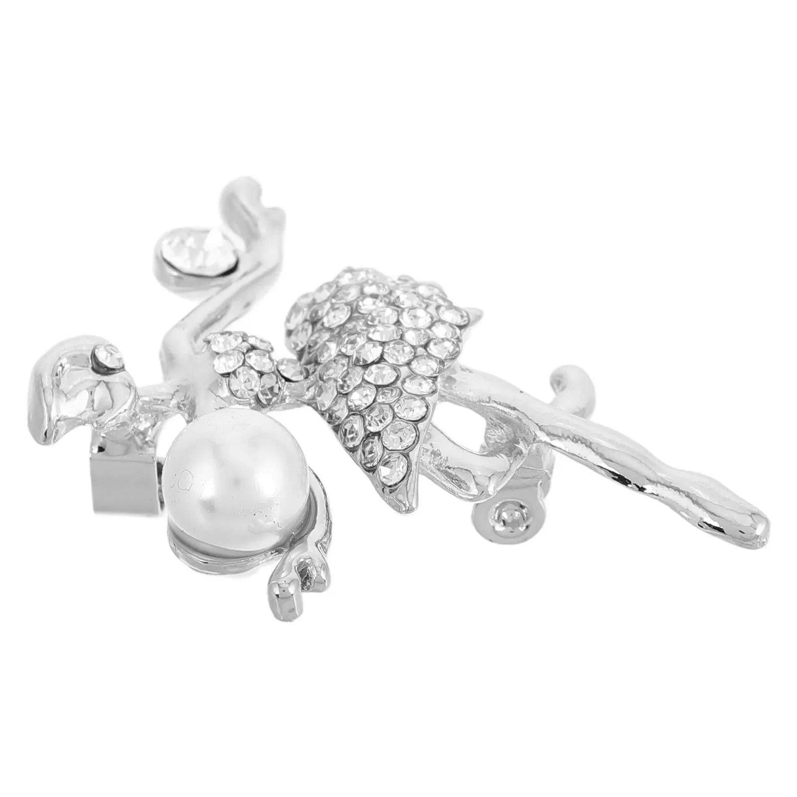 Sparkling Rhinestone Ballet Brooch Pin Zinc Alloy Dance Accessory for Performances Competitions Ballet