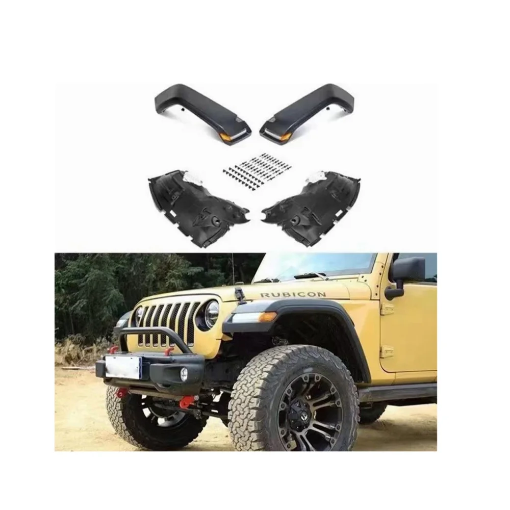 

ABS Fender Flare JK To JL Design Wheel Eyebrow High Position For Jeep Wrangler JK 2007-2017 J374