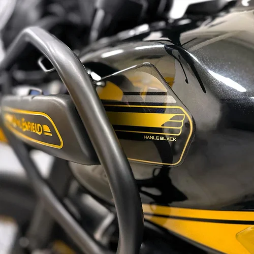 Imagen 2 del producto Almohadilla de depósito para motocicleta Himalayan 450 Hanle Black 2024 2025, Kit de pegatinas de resina 3D decorativas protectoras