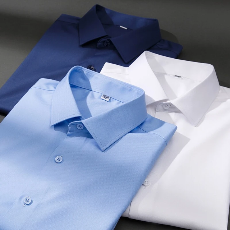 

Men's Formal Long - Sleeve Shirt with Multi - Color Options, Available in Sizes S - 5XL Plus Size Business Shirt