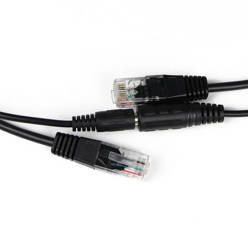 1pair POE Cable Passive Power Over Ethernet Adapter Cable POE Splitter Injector Power Supply Module 12-48v for IP Camera