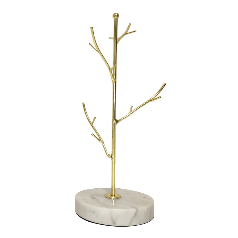 Tree Shape Jewelry Display Stand Size S Marble Holder Decorative Jewelry Stand for Necklaces Bracelets Earrings Ring Holder Tree