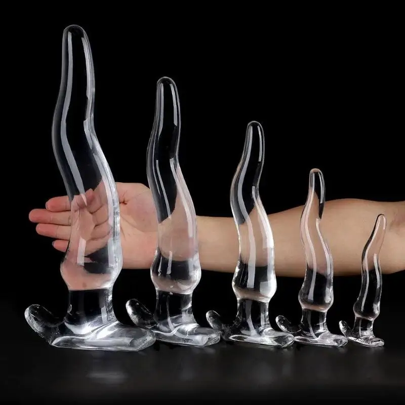 Large S-type Anal Plug Sex Toy Long Transparent Anal Plug Big Dildos Women's Vaginal Hip Expansion Trainer Lesbian Masturbator - view 4