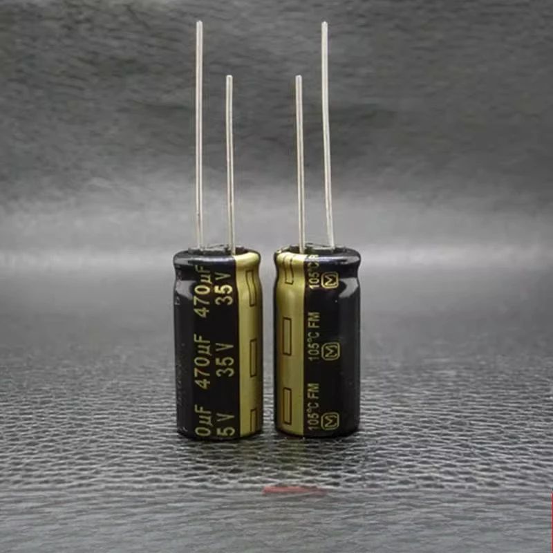 Original FOR Panasonic FM 470uF 35V High Frequency Low Impedance Audio Electrolytic Capacitor 10*20 50PCS