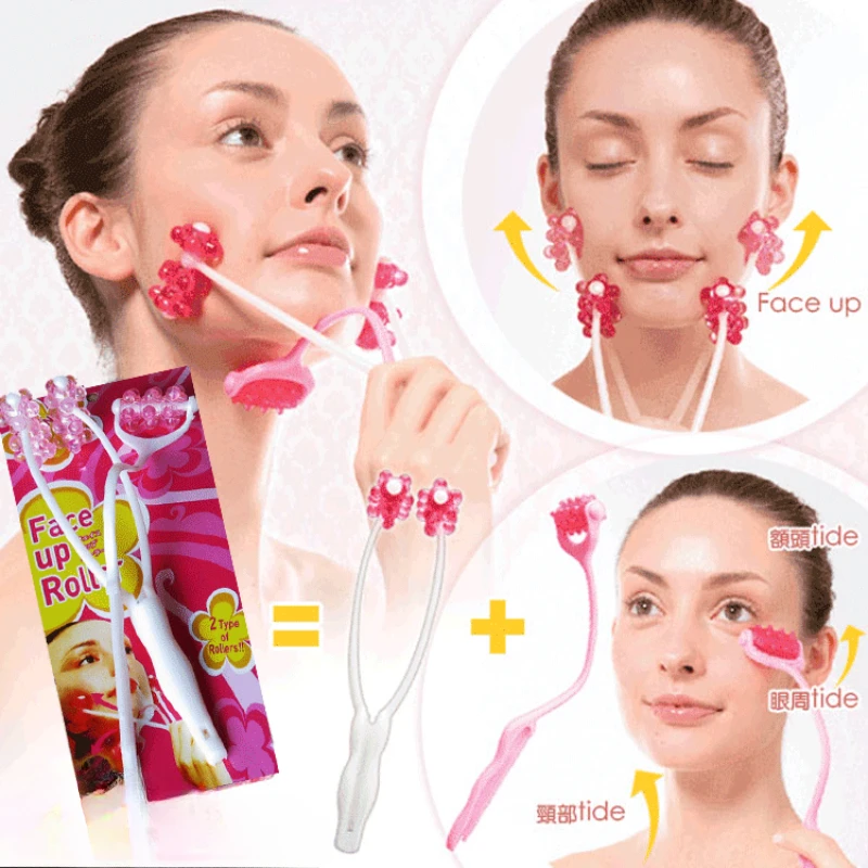 

Массажное колесо для лица, массажное колесо для подбородка, ролик 2-в-1 третьего поколения, бытовой массажный инструмент для лица для лица, глаз, шеи, тела