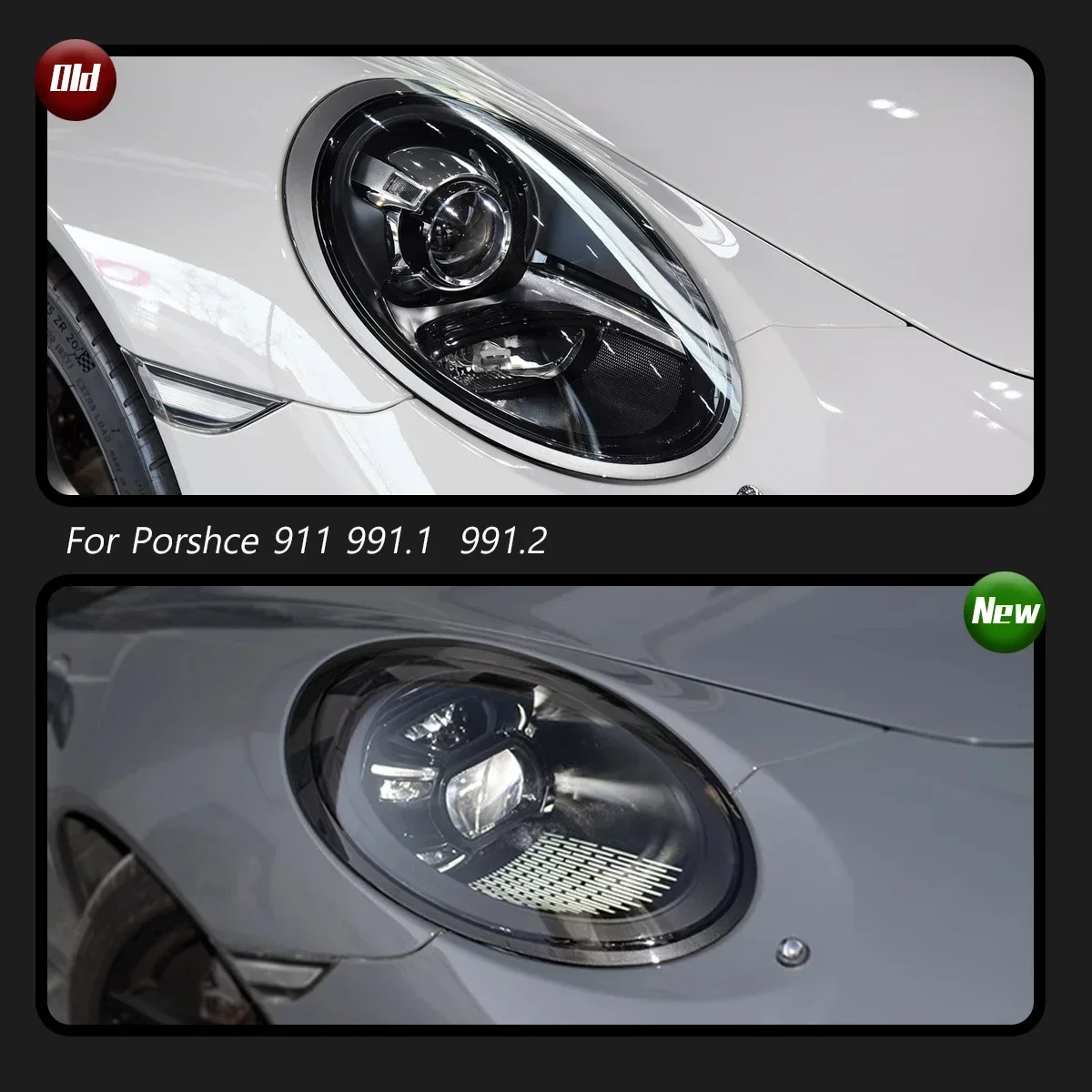 TYPY 2Pcs Car Lights For 2012-2018 Porsche 911 Headlights 991  LED Head Lamps Daytime Running Lights DRL Turn Signal Auto Accesories
