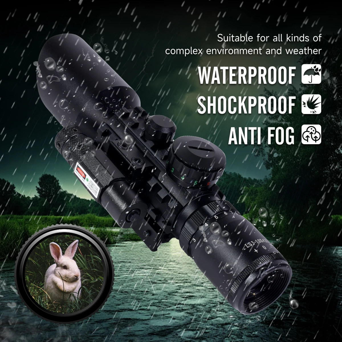 Mira Telescópica Táctica 3-10X - Crossbow Scope Sight reseña y precio