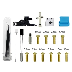 3D printer Artillery extruder Silicone Nozzle kit Heating Block Throat and Thermistor idler arm