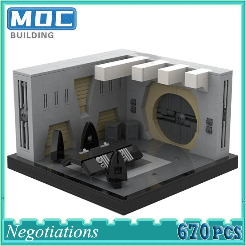 

Movie Series Space Wars Episode 1: Negotiations DIY Assembled Bricks Creative Building Blocks Children Toys Display Gifts