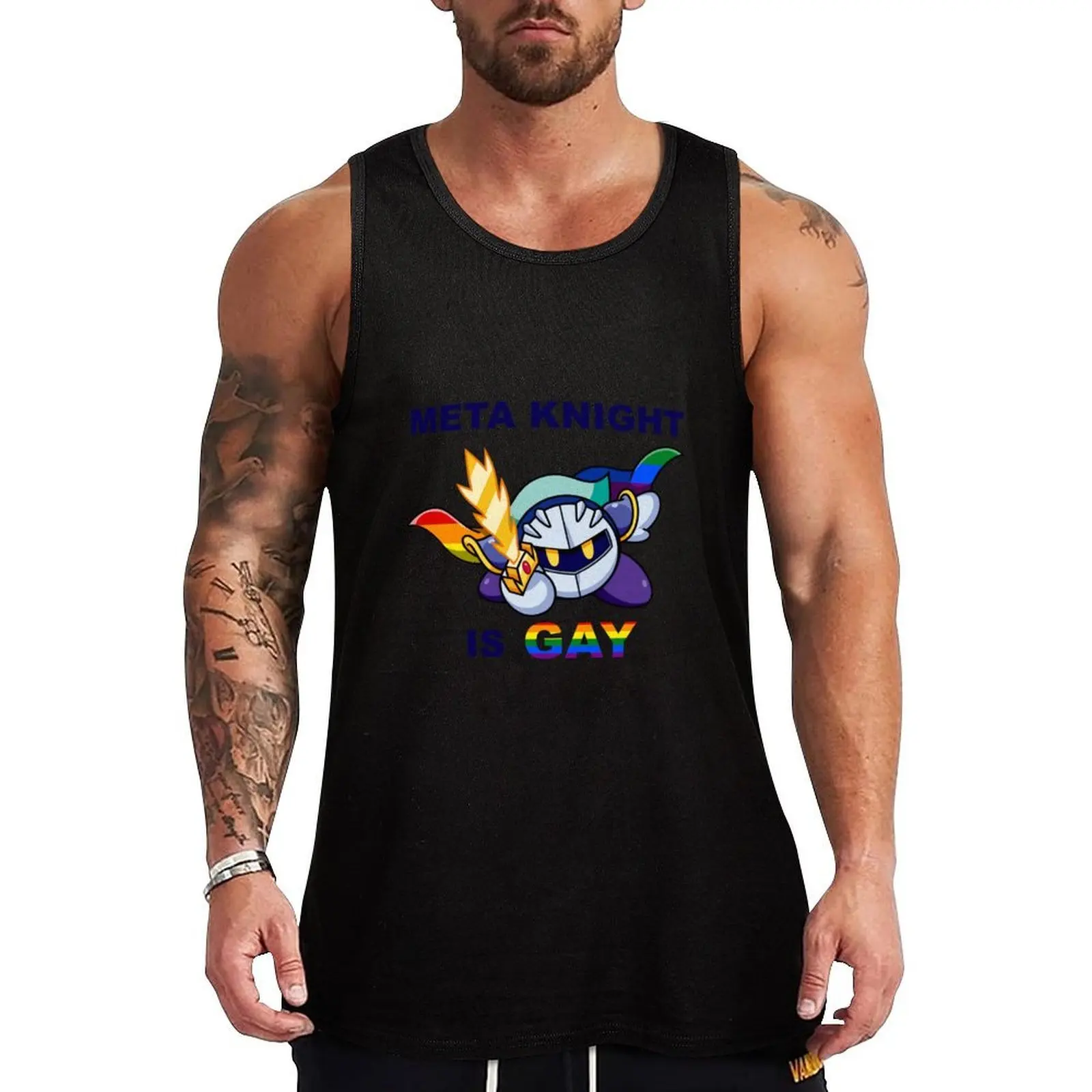 

Meta Knight is GAY (v2) Tank Top Training Athletic Tank Top Lightweight Breathable Wear