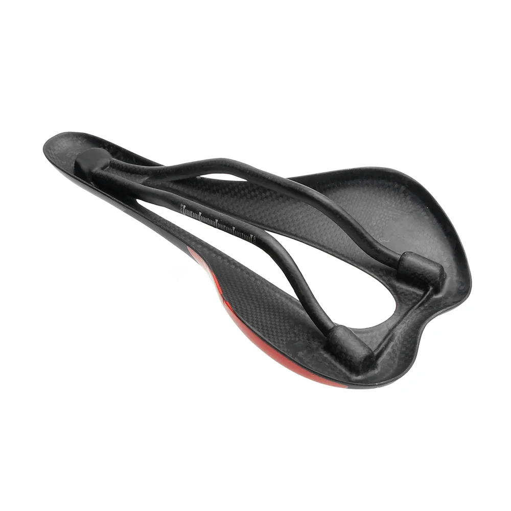 ULLICYC-Super Light Carbon Bicycle Saddle, Hollow Leather Seat, T800, 3K Black, MTB, Road Bike Accessories, 270x145mm