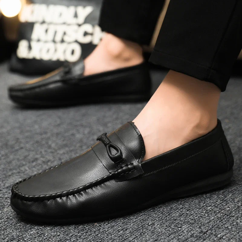 Classic Social Leather Shoes For Men Leather Loafers Wedding Casual Business Brogues Shoes Men Office Leather Men's Dress Shoes