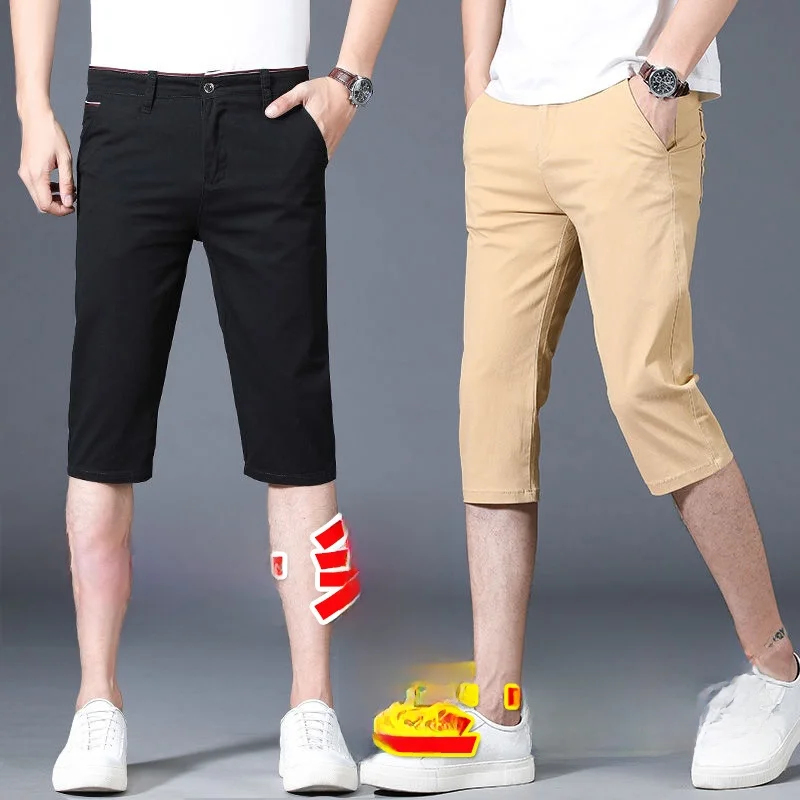 

Summer Men's Casual orts Loose Straight Leg Seven Five Beachside M Faionable Comfortable Lightweight Breathable