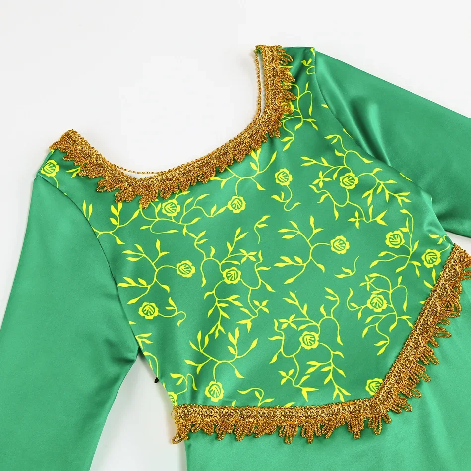 Fiona Costume Kids Princess Green Fancy Dress Shrek Costume Halloween Fantasy Party Suit Role Play for Girls view 5