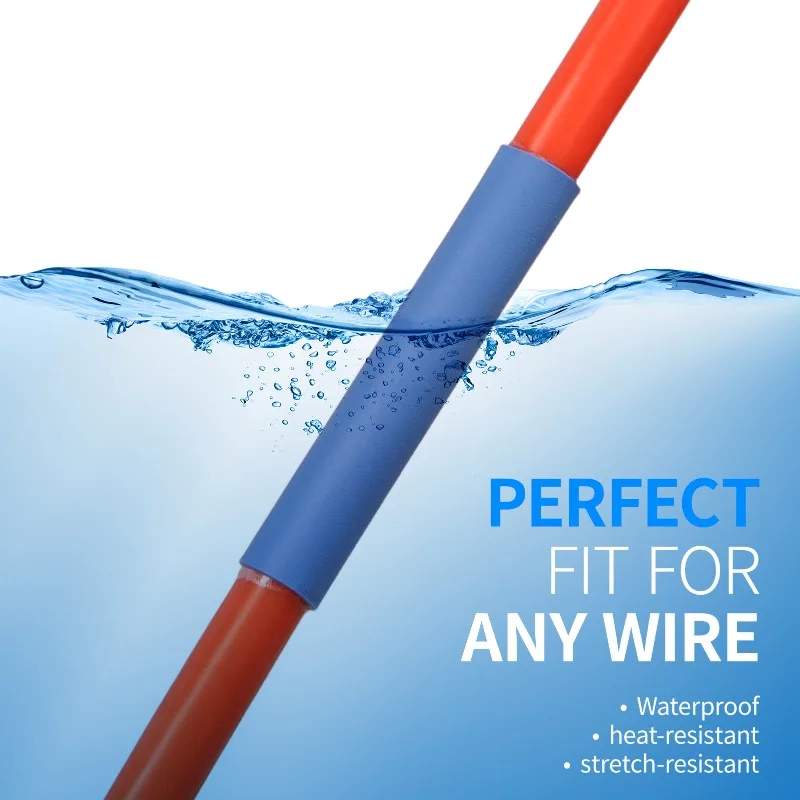 Grey/Blue 3:1 with Glue Shrinkable Tube 1.6mm ~ 50mm Dual Wall Adhesive Lined Polyolefin Insulated Protect Wire Wrap Sleeving